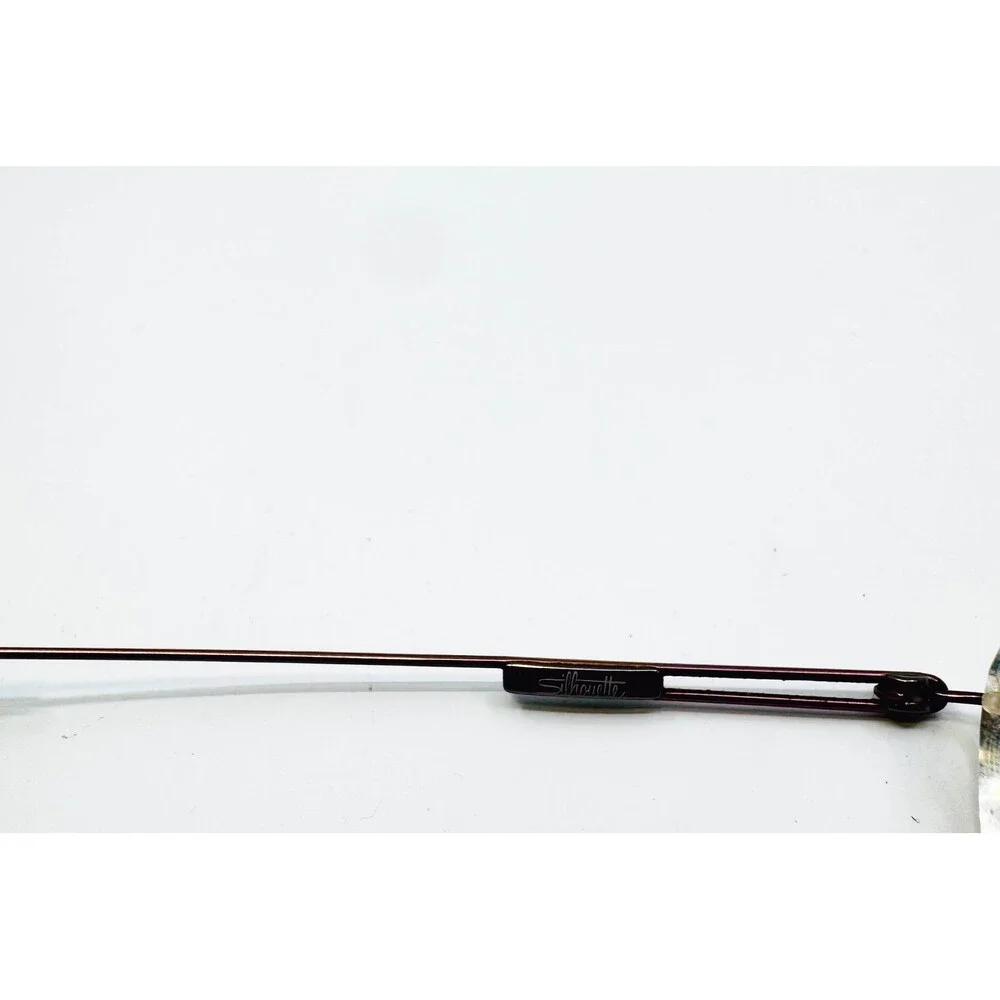 Silhouette Eyeglasses Unisex Brown Titan Rimless 7554 40 6056 140
